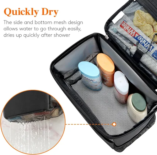 Miniatura 5 de Lifewit Bolsa Organizadora de Ducha de Malla Portátil Artículos Esenciales para Dormitorio Universitario Canasta Tote Organizadora para Baño