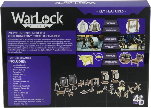 Miniatura 2 de WizKids Warlock Tiles: Accesorio – Cámara de Tortura