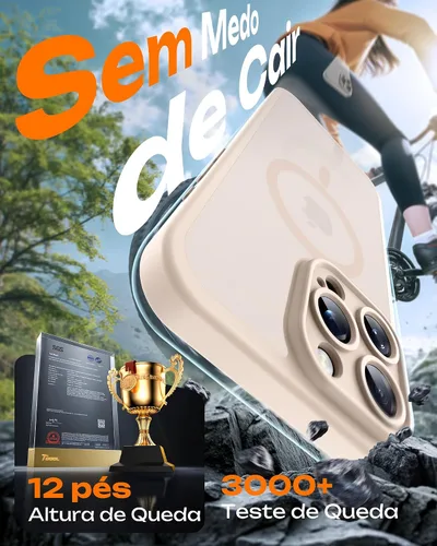 Miniatura 185 de TOCOL Funda para iPhone 11, compatible con Magsafe, protección completa de cámara, imanes integrados, protección contra caídas, funda translúcida