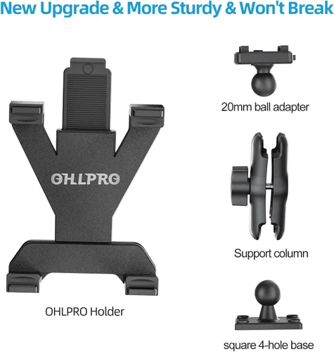 Miniatura 3 de OHLPRO Soporte para Tableta para Camión, Soporte de Coche con Base de Taladro Resistente para iPad, mini, Samsung Galaxy (7" - 11") para Tablero