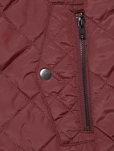 Miniatura 6 de Allegra K - Chaleco acolchado y ligero, de cuello alto, con cremallera, para mujer
