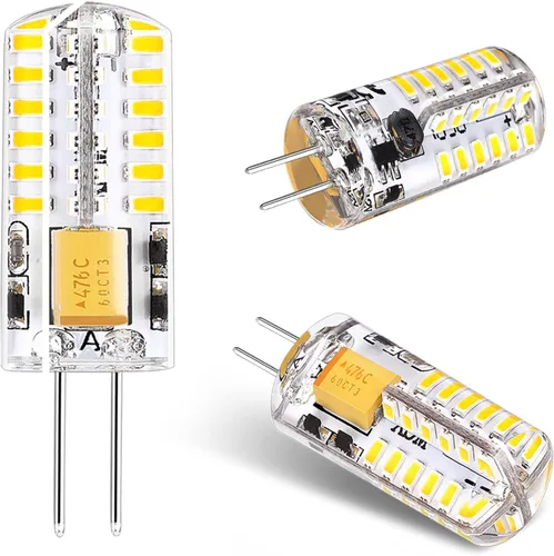 Miniatura 3 de Bombillas LED G4 de 12 V, base de dos pines AC/DC, no regulables, 3 W, 12 V, bombilla G4, equivalente a 30 W, bajo voltaje, blanco cálido, 2700 K