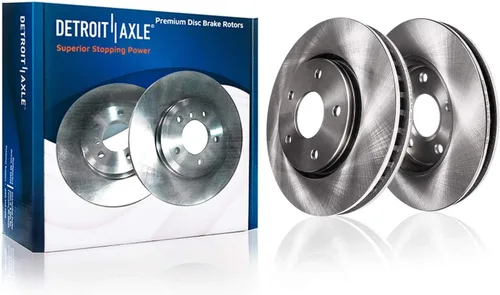 Miniatura 3 de Detroit Axle - Kit de freno delantero para Cadillac CTS 2003-2007, STS 2005-2008, rotores de freno de disco pastillas de freno de cerámica