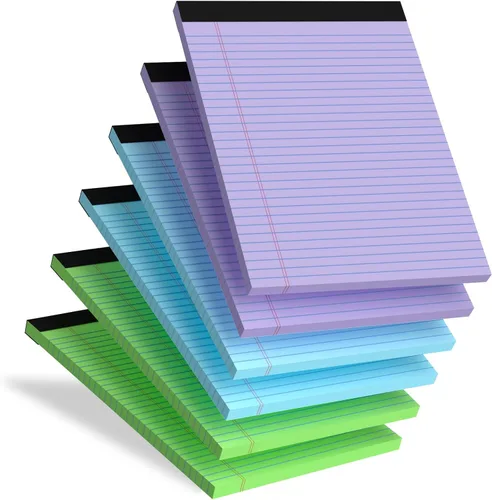 Miniatura 17 de Blocs de Notas de Color 5x8, Paquete de 48 Blocs Legales Pequeños Rosa 5x8, Blocs de Notas Legales Pequeños con Rayas Universitarias Fácil