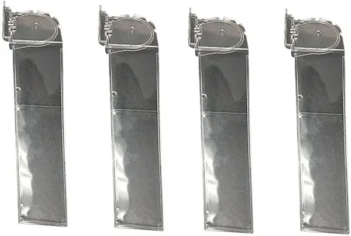 3 pulgadas de ancho x 10 pulgadas de largo, exhibición de zapatos de acrílico montado en la pared de listones de 180 grados, giratorio en ángulo de