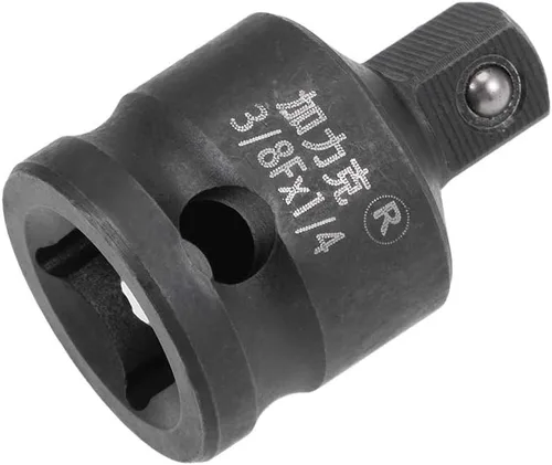 uxcell Reductor de casquillo de impacto de 3/8" (hembra) x 1/4" (macho) para uso con destornilladores de impacto de aire, barras rompedoras,