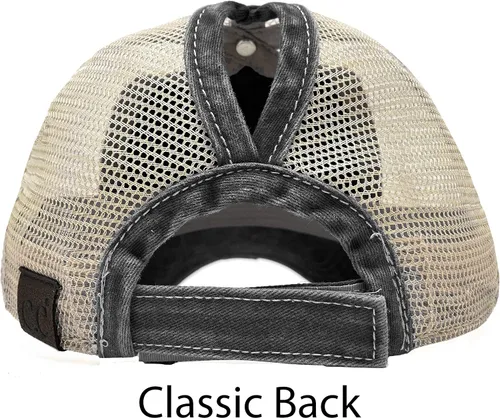 Miniatura 3 de Funky Junque - Gorro de béisbol para mujer, gorro de papá, gorro con cola de caballo, gorro con pelo despeinado, gorro pony.