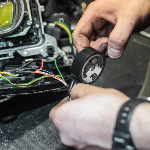 Miniatura 6 de Bates - Cinta eléctrica negra, 0.62 pulgadas x 49 pies, paquete de 3, cinta eléctrica, cinta eléctrica negra, cinta eléctrica negra, cinta eléctrica