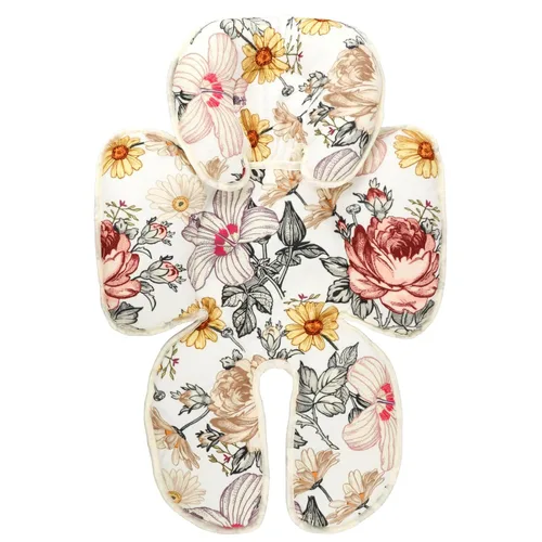Miniatura 7 de Soporte floral para la cabeza y el cuerpo del asiento de automóvil, inserto reversible 2 en 1, cojín suave para asiento de automóvil, cochecito