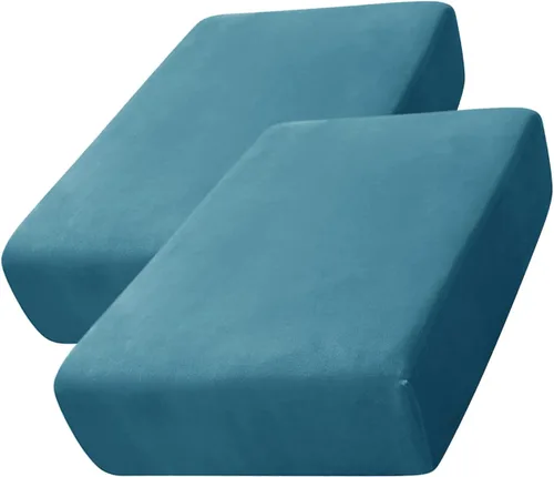 Miniatura 19 de CONRUSER Funda de cojín elástica de terciopelo suave, funda de cojín de felpa de terciopelo suave, funda de sofá, protector de muebles con parte