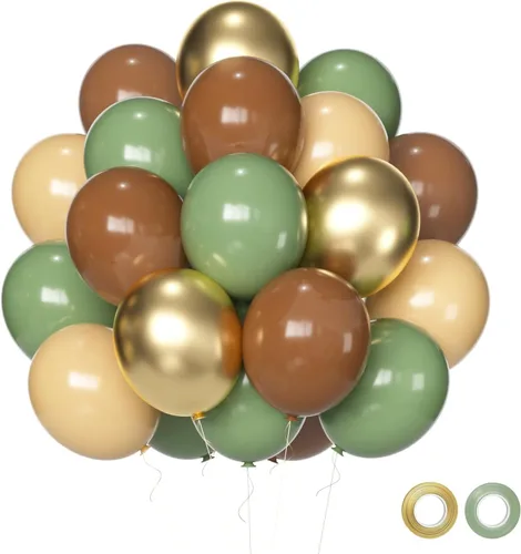 Miniatura 10 de Set de globos azules y blancos, 60 piezas de 12 pulgadas, globos metálicos cromados azul perla, globos azul claro para cumpleaños, despedida