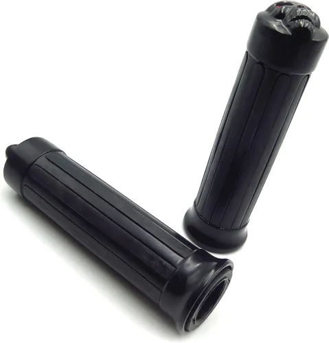 Miniatura 5 de MT080-25-BK Agarres de manubrio estilo calavera negra de 1 pulgada, compatibles con Harley XL 883 Hugger Sportster Cruiser