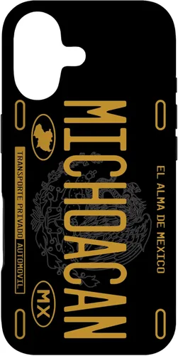 Michoacano Michoacan Mexican State License Plate Phone Case for iPhone 17