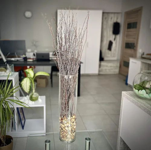 Miniatura 8 de ECOVENIK 25 piezas – Ramas – 28.7 in, ramitas de abedul natural, paquete de 20-25 tallos, largo para jarrones de suelo, (color marrón natural)