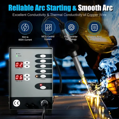 Miniatura 6 de Máquina automática de soldadura por puntos CNC, máquina de soldadura de mano portátil para metal, kits de soldador de joyas permanentes de 110 V/60