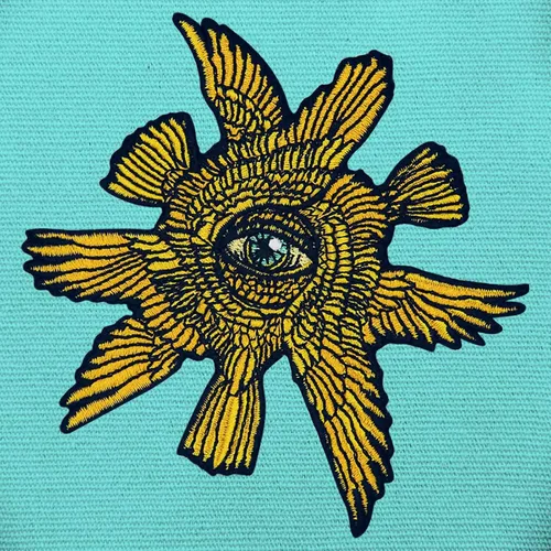 Miniatura 4 de El oro de las seis alas con parche de ojo bordado con apliques bordados para planchar en el emblema para coser
