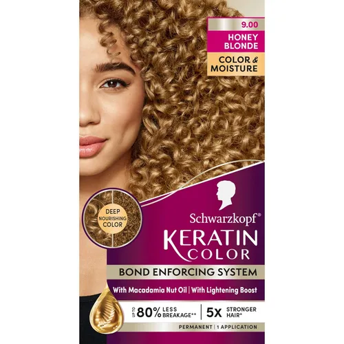 Miniatura 19 de Schwarzkopf Keratin Color - Tinte permanente para el cabello, 10.1 rubio ceniza extraclaro, 1 aplicación - Tinte permanente para el cabello