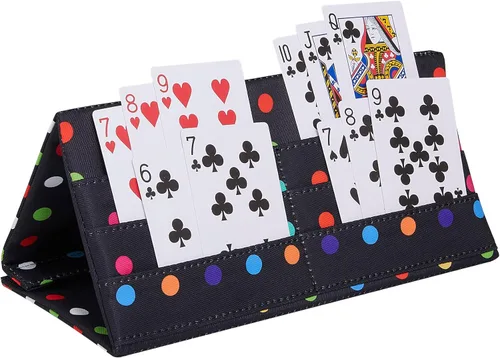 Miniatura 8 de SeptCity Soportes de Cartas para Jugar Cartas, Estilo Amor Soporte Plegable de Cartas Manos Libres para Bingo Canasta 5 Crowns Póker UNO Accesorio