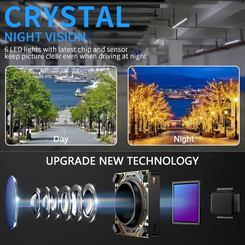 Miniatura 3 de Cámara de respaldo HD 1080P para automóviles, visión nocturna, gran angular de 170°, impermeable, fácil instalación, imagen clara para camiones