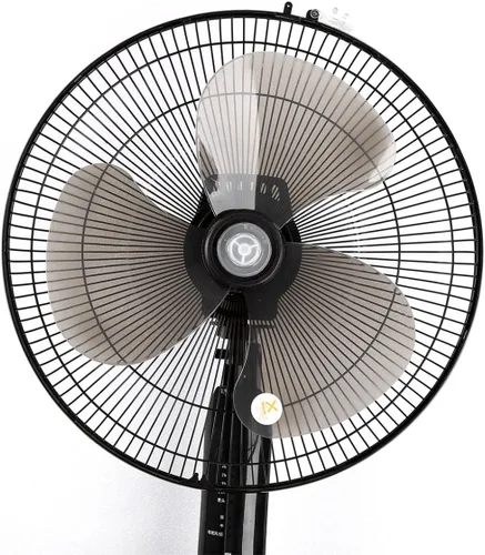 Miniatura 2 de 16 inch Plastic Fan Blade with Nut Cover for Household Fans Black 16 Inch Plastic Fan Blade 3 Leaves Fan Blade Replacement for Household