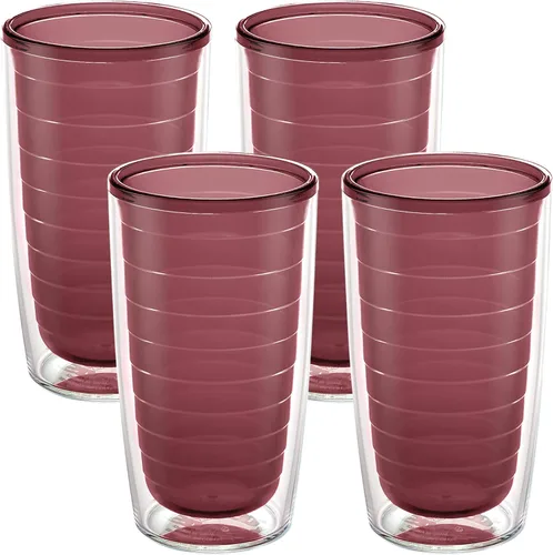 Miniatura 20 de Tervis - Vaso de viaje de mesa transparente y colorido Bayou View Collection fabricado en Estados Unidos, taza de viaje de doble pared con Surtido