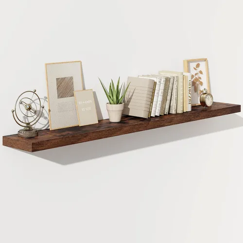 Miniatura 65 de Fun Memories Estantes flotantes – Estante de pared de 9.3 pulgadas de profundidad para decoración y almacenamiento – Estantería de exhibición