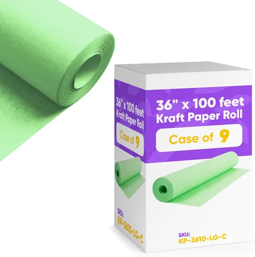 Miniatura 30 de Papel kraft negro de 36 x 1200 pulgadas (100 pies) (caja de 9 rollos), 45 libras de grosor, papel kraft para la escuela, papel de color artístico