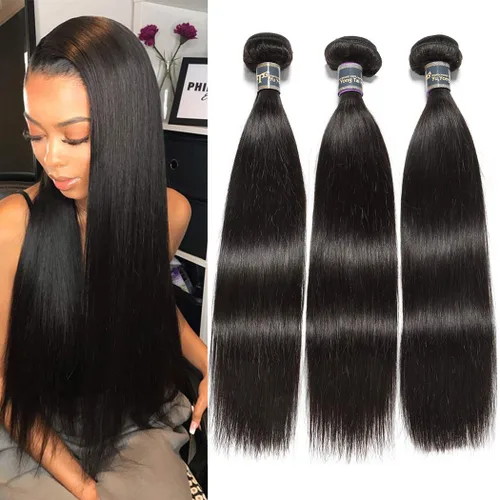 Miniatura 12 de Extensiones de cabello, liso, malasio, calidad 9A
