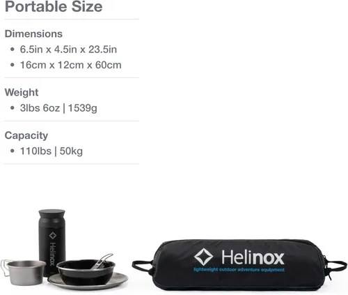 Miniatura 4 de Helinox Table One - Mesa de campamento para exteriores, ligera, plegable, portátil, grande, 29.5 x 22.5 pulgadas, color negro