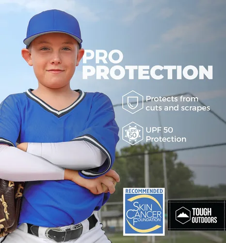 Miniatura 6 de Tough Outdoors Mangas deportivas de compresión para hombres y mujeres, para jóvenes, niños, baloncesto, tiro de fútbol, béisbol