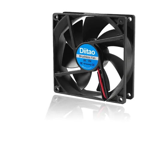 Miniatura 2 de Ventilador de computadora 9225 de 12 V, 3.622 x 3.622 x 0.984 in, sin escobillas, ventilador de flujo de aire grande para enfriar, carcasa