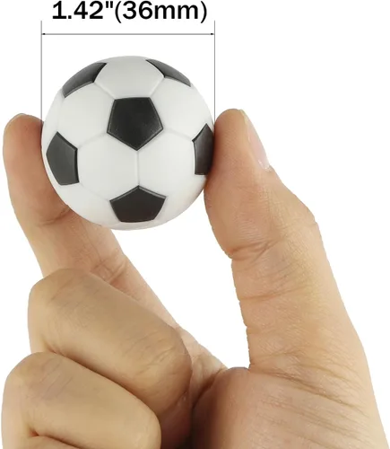 Miniatura 2 de Paquete de 9 pelotas de futbolín, mini pelotas de fútbol, pequeñas pelotas de fútbol de repuesto para futbolín, diversión en casa