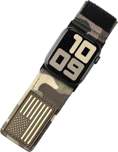 Miniatura 7 de Tefeca Serie Fortitude USA Band Ultra Ancho Compatible con Apple Watch Ultra 2/Ultra 49mm, Serie 10 46mm, Serie 9/8/7 45mm, SE2/SE/6/5/4 44mm
