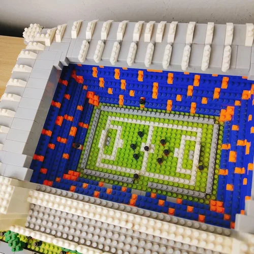 Miniatura 7 de Juegos de Bloques de Construcción Micro del Estadio de Fútbol de Barcelona, Juegos de Bloques de Construcción de Arquitectura de Mini Ladrillos