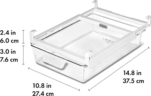 Miniatura 2 de Cajón de almacenamiento debajo del estante del refrigerador OXO Good Grips de 14 pulgadas - para carnes delicadas, queso, productos y más