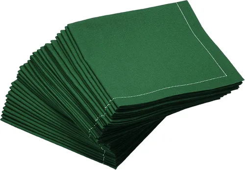 Miniatura 27 de Five Star Napkins Servilletas plegables de algodón para cóctel, bebidas, postres, bares, fiestas, eventos, vacaciones, bodas, fiestas, 8 x 8 Azul
