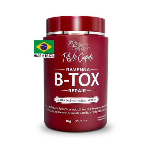 I Belli Capelli Ravenna Repair B-tox Tratamiento para el cabello - Cirugía capilar para el cabello, sin formaldehídos, de larga duración, Reparación