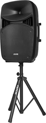 Miniatura 9 de VEVOR Sistema PA portátil, alimentado por 2000 W (PMPO), sistema de sonido con mezclador de 3 canales, altavoces duales, Bluetooth inalámbrico