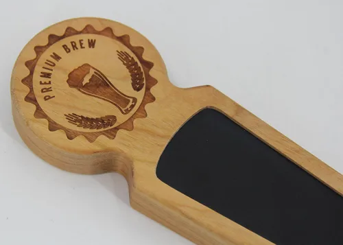 Miniatura 5 de Mangos de madera para barril, hechos de cereza, 8.3 pulgadas de largo, mango de grifo de cerveza de vino con parte superior redonda, regalo