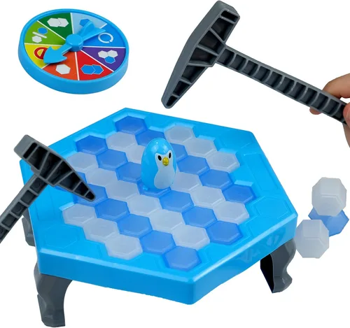 Juego Salva al Pingüino Rompe Hielo Congelado para Niños, Meroqeel Protege el Iceberg No Dejes que los Pingüinos Queden Atrapados en el Hielo,
