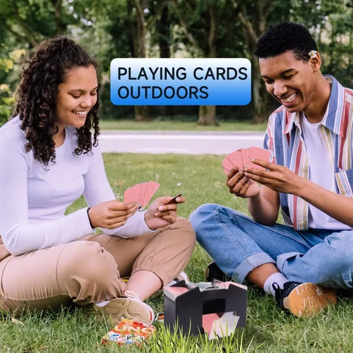 Miniatura 6 de GSE Games & Sports Expert Barajador automático de cartas de 4 barajas, máquinas barajadoras a pilas para jugar a las cartas, Blackjack, Texas 4-deck