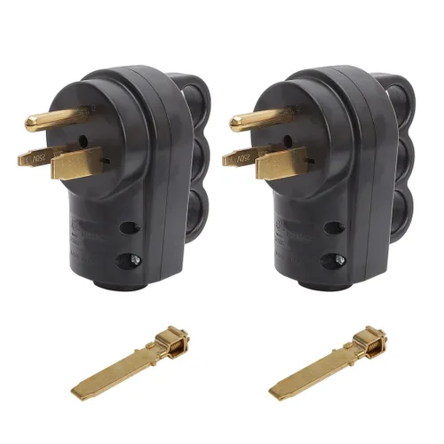 Miniatura 7 de Nema 6-30P/Nema 6-50P 30A/50A 250V Soldador Enchufe de alimentación rewirable, conectores de hoja recta Nema 6-30P con certificación ETL, enchufe