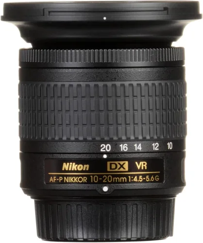 Miniatura 3 de Nikon AF-P DX NIKKOR 10-20 milímetros f/4,5-5,6 G VR F/4,5-29 Lente para cámara de fotos con zoom fijo, color negro.