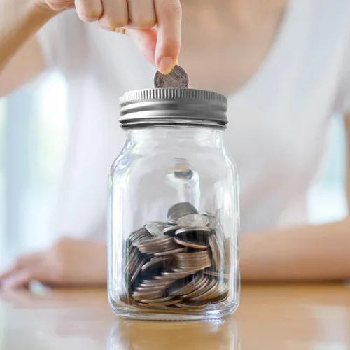 Miniatura 6 de Luxshiny 20 tapas para conservas, tapas de ranura para monedas para tarros de boca regular, tarros de ahorro de dinero, tapas ranuradas plateadas