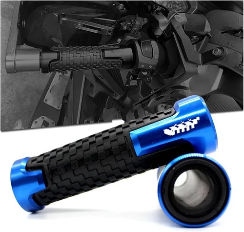 Miniatura 3 de Handle Bar Grips 7/8'' 22mm Motorcycle CNC Aluminum Handle Ends Grips Bar Hand for S&uzu-ki for Gixxer 150sf 250sf 155 Hand Grips (Color : 1)