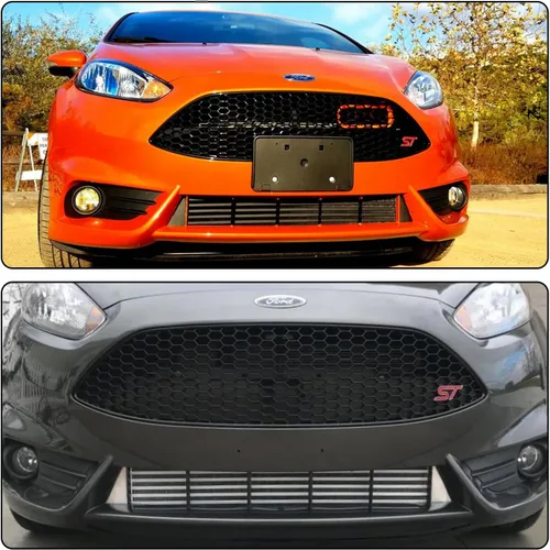 Miniatura 6 de Intercooler de montaje frontal de ajuste de alto rendimiento para Ford Fiesta ST 2014-2019 Negro