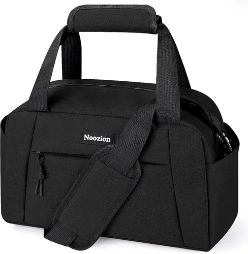 Noozion Bolsa de gimnasio pequeña de 14 pulgadas para mujeres y hombres, mini bolsa de lona ligera con múltiples bolsillos, bolsa deportiva para