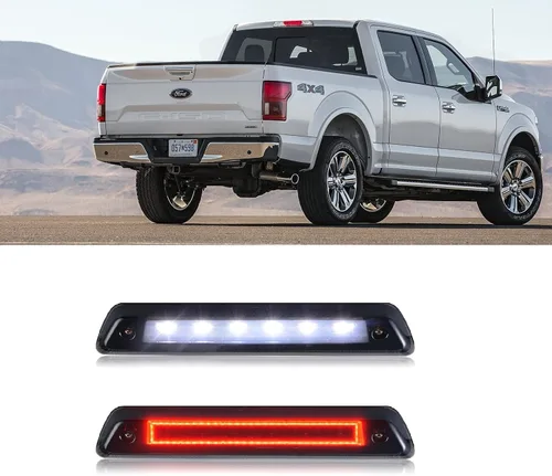 Tercera luz de freno LED para Ford F150 09-14, lente ahumada, cabina trasera central de montaje alto, 3ª lámpara de freno para accesorios Ford F-150