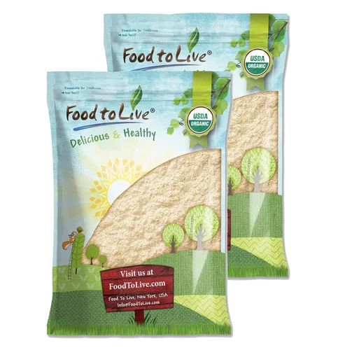 Miniatura 9 de Food to Live Harina orgánica de guisantes verdes, 5 libras, sin OMG, finamente molida, pura, cruda, cetogénica, nutritiva en polvo vegano a granel.