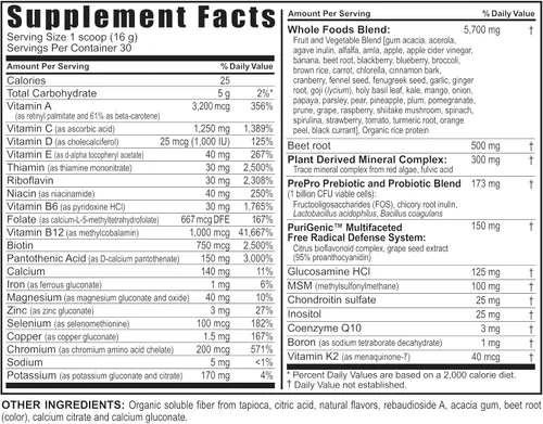 Miniatura 2 de Youngevity Beyond Tangy Tangerine 2.5 Tropical Tangerine Ultimate Complejo multivitamínico y mineral, hecho con alimentos naturales y integrales